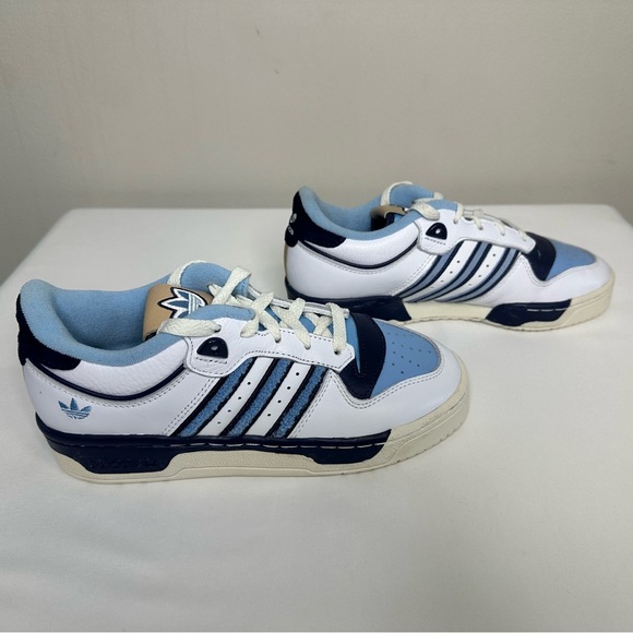 Adidas Men’s Rivalry Low 86 Tar Heels UNC Blue /White  FZ6334 Size 5 - Picture 5 of 10